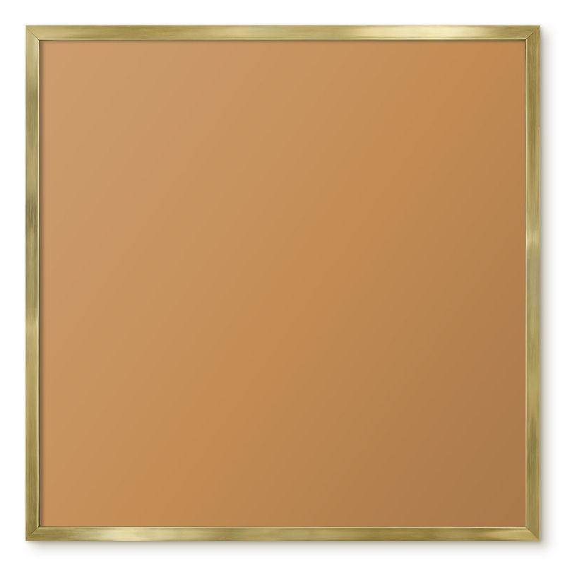 Tablica Na Magnesy Tulup 50x50 cm Zgaszony pomarańczowy 1 - Złota rama Do salonu, sypialni 1 szt.