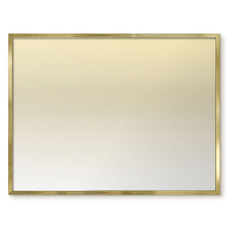 Tablica Magnetyczna Dekoracyjna Ścienna Tulup 80x60 cm Kremowy gradient - Złota rama Do salonu, sypialni 1 szt.