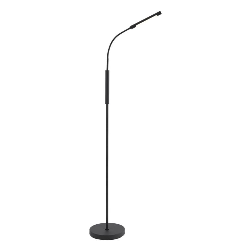 Nowoczesny lampka LED akumulatorowa do ogród Qazqa Statler 1443 czarny led zintegrowana 28W zestawie Integrated led 1 szt.