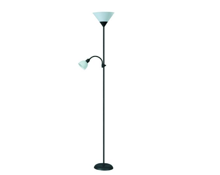 Lampa podłogowa stojąca Rabalux Action czarno-biała 2 x E27 x 20W wym: 178 x 24,2 x 24,2 cm - 1 szt.