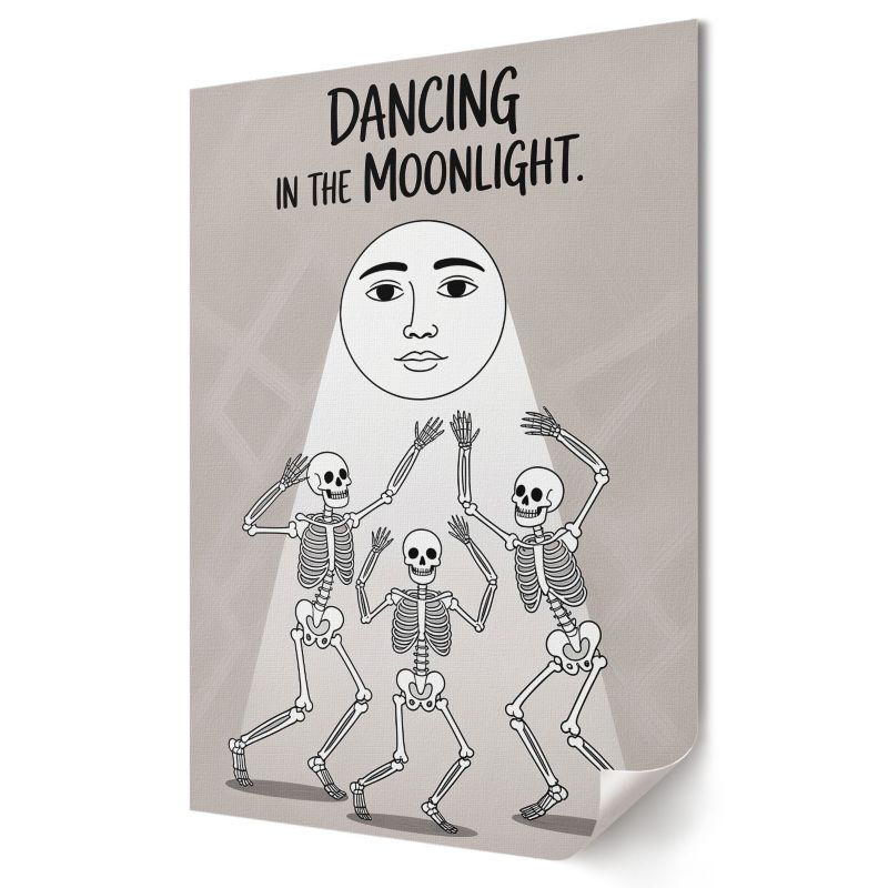 Plakat Wallfluent Format A2 Dancing in the moonlight Studio Mono Atelier 1 szt.