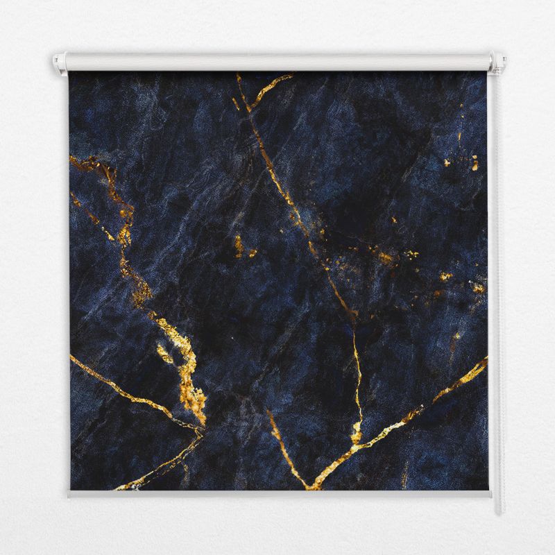 Roleta Przepuszczające Światło Tulup 150x180 cm Granatowy Marmur Montaż do ściany/sufitu 1 szt.