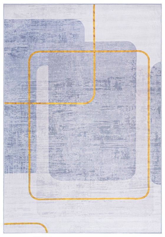 Dywan nowoczesny 80x150cm Flannel U21150 Mazovia - beżowy, kremowy, abstrakcyjny, glamour, na ogrzewanie podłogowe, 1szt.