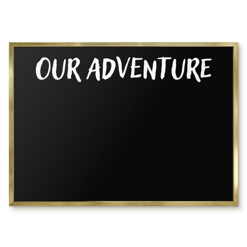Tablica Magnetyczna Do Sypialni Tulup 70x50 cm Our adventure 5 - Złota rama Do salonu, sypialni 1 szt.