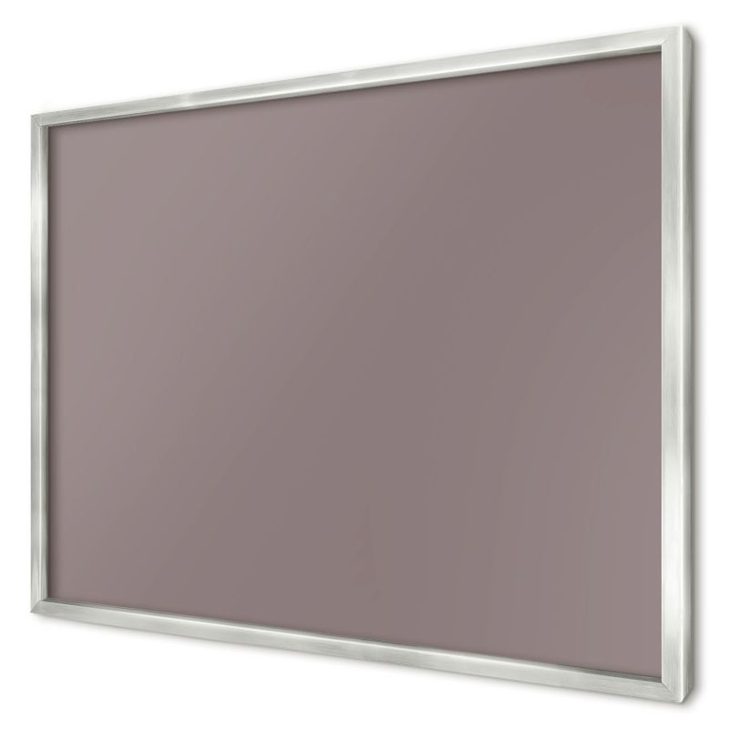 Dekoracyjna tablica magnetyczna Wallfluent 70x50 Popielaty brąz w srebrnej ramie 1szt