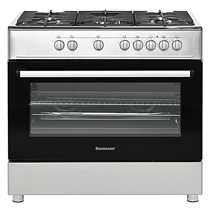 Kuchnia gazowo-elektryczna RAVANSON KWGE-K90A Cheff inox Srebrna 1 szt.