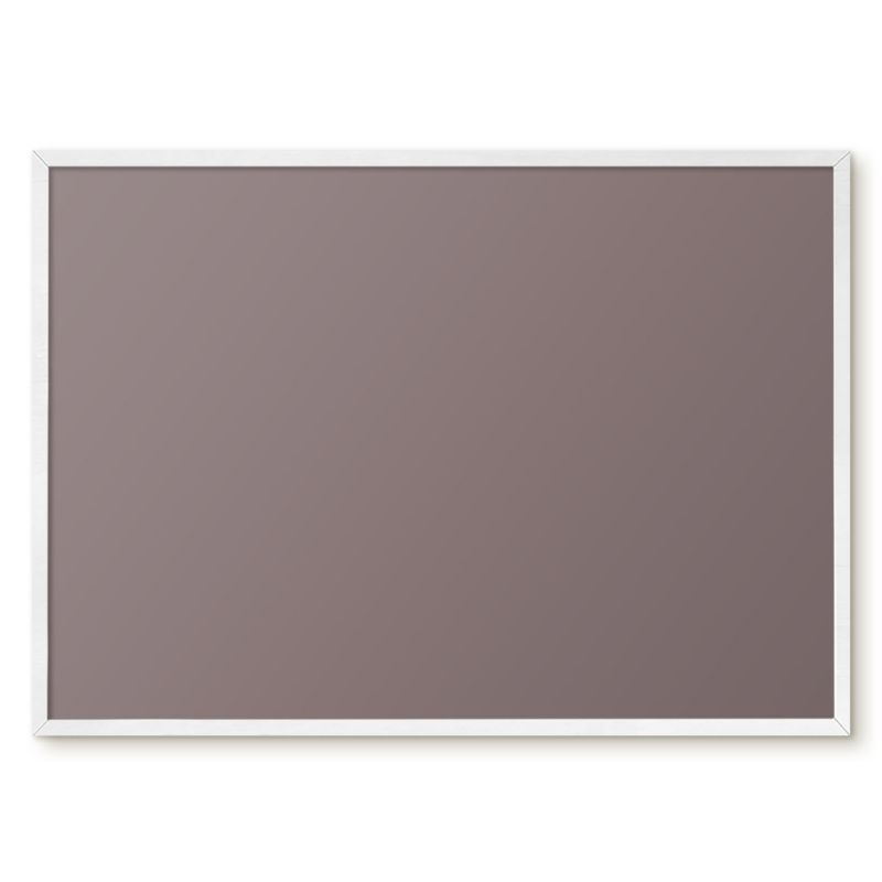 Tablica Na Magnesy Z Wakacji Tulup 70x50 cm Popielaty brąz - Biała rama Do sypialni, salonu 1 szt.