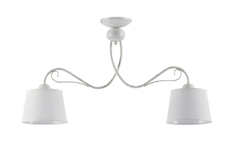 Lampa sufitowa Jupiter KAMELIA biała 2xE27x40W IP20 wym:46x80x20cm - 1 szt.