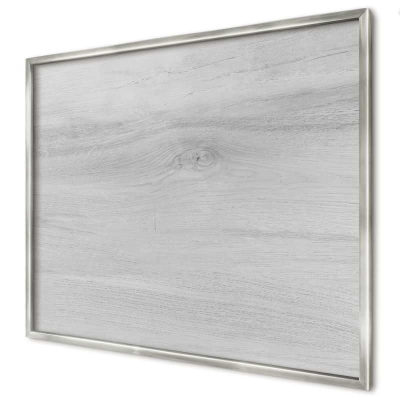 Ozdobna tablica magnetyczna Wallfluent 80x60 Drewniana struktura w srebrnej ramie 1szt