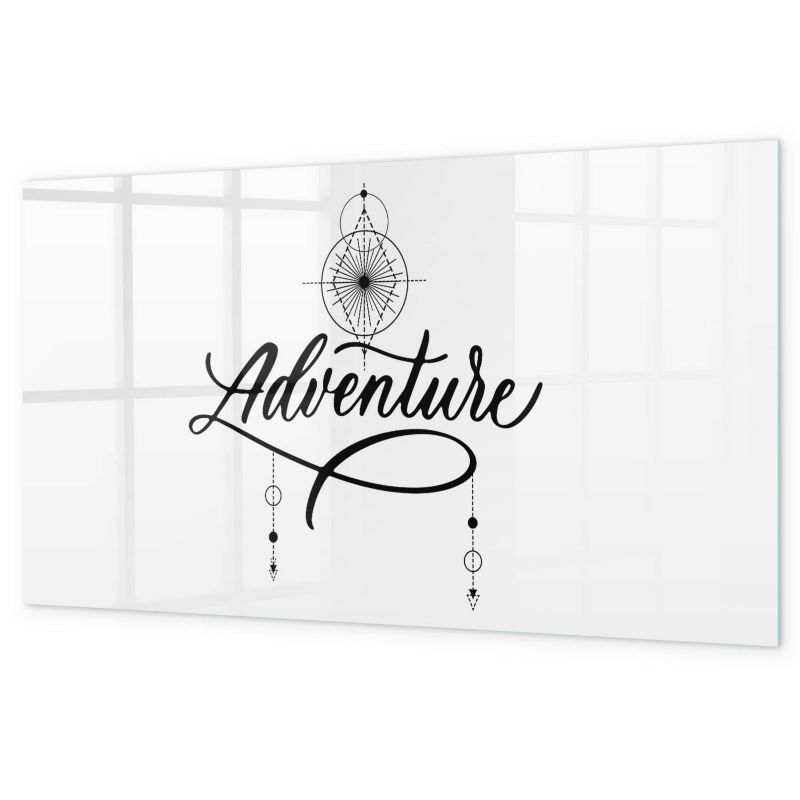 Tablica Suchościeralna Magnetyczna Tulup 120x60 cm Adventure przygoda Menu do kawiarni Czarny marker 1 kpl