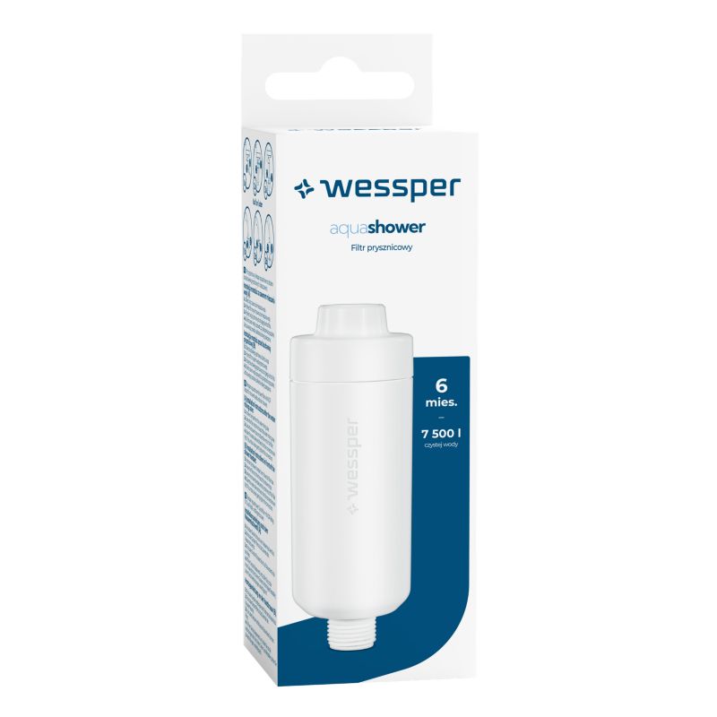 Filtry wody, Wessper, prysznicowy, zmiękczający wodę, uniwersalny, do słuchawek, węży prysznicowych, 2szt
