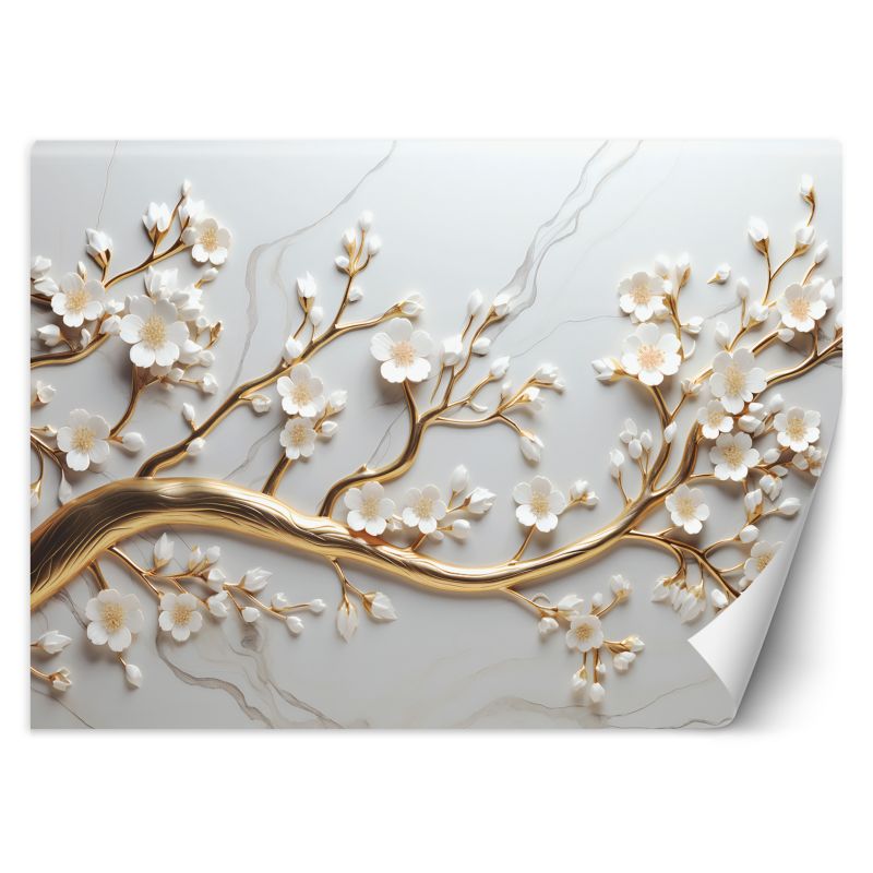 Fototapeta Feeby Złote drzewo glamour 200x140 1 szt