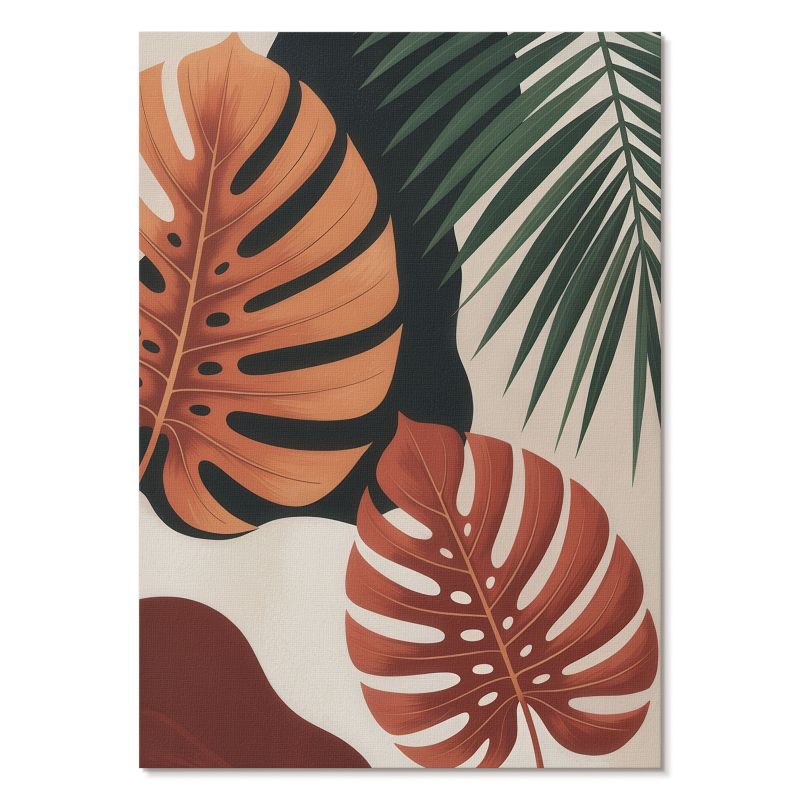 Plakat na Płótnie Tulup 21x29,7 cm (A4) Tropikalne liście Do salonu, sypialni, biura 1 szt.