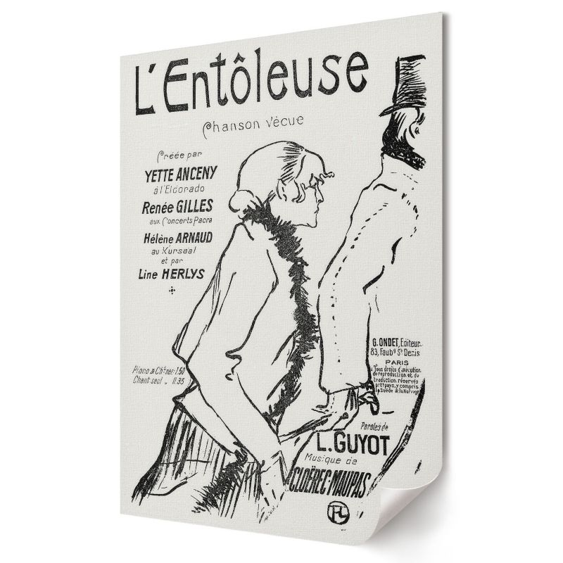 Plakat canvas Wallfluent Format A4 Biedny wędrowiec Artysta Henri de Toulouse-Lautrec 1 szt.