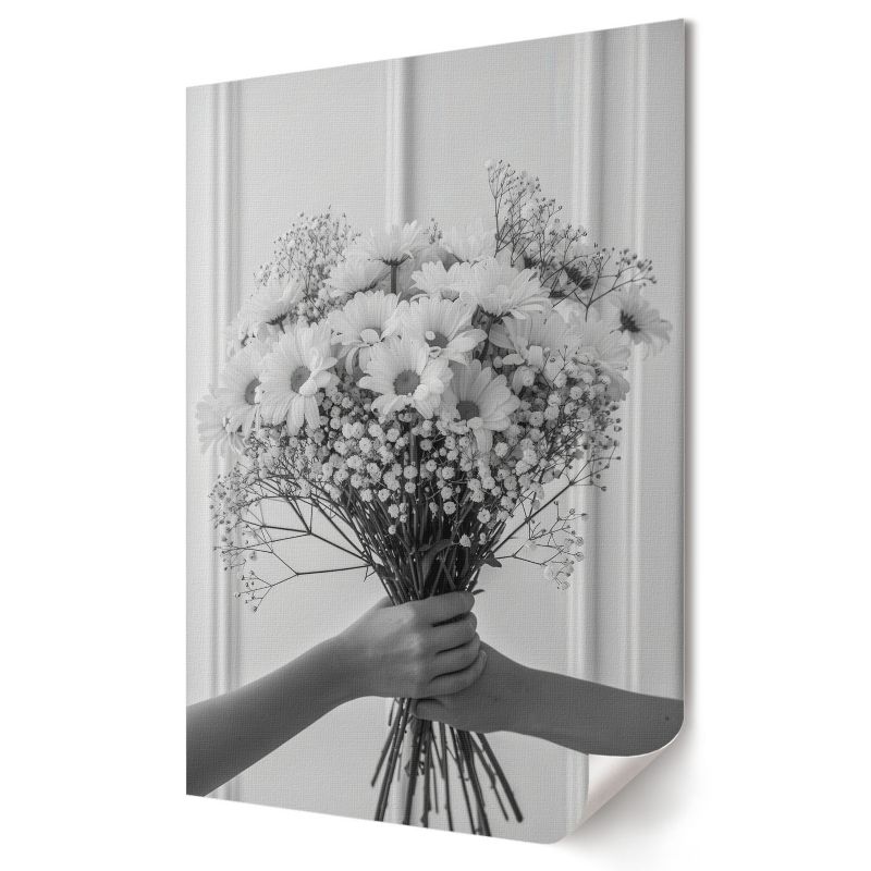 Plakat canvas Wallfluent Format A4 Białe kwiaty Kolektyw View 1 szt.