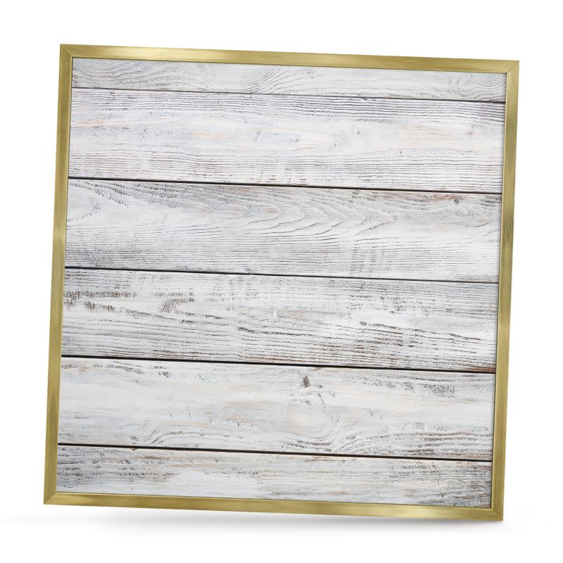 Ozdobna tablica na magnesy ArtPrintCave 50x50 Rustykalne drewno w złotej ramie 1szt