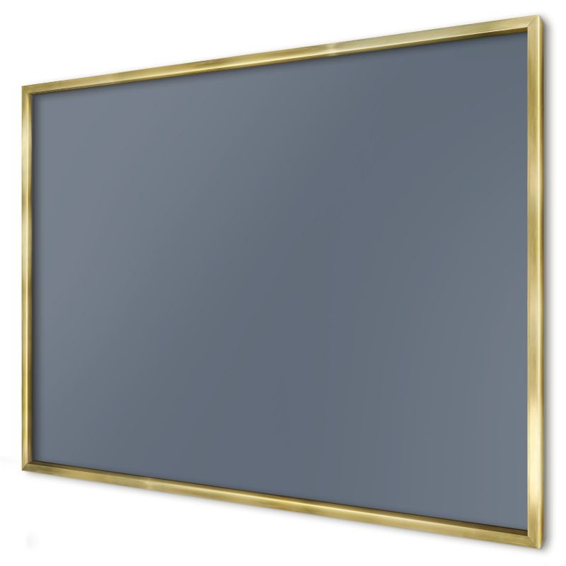 Tablica magnetyczna dekoracyjna Wallfluent 100x70 Chłodny szary w złotej ramie 1szt