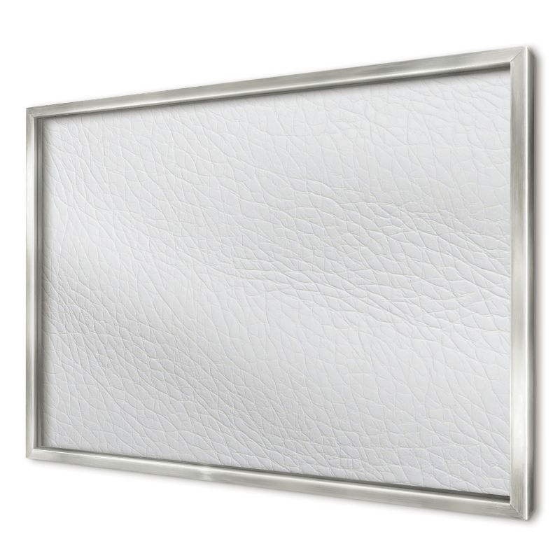 Tablica magnetyczna do salonu Wallfluent 60x40 Elegancka faktura w srebrnej ramie 1szt