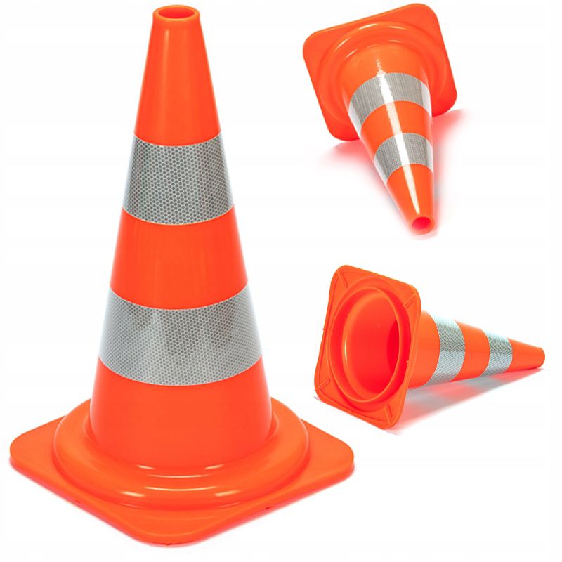Pachołek Rebiko drogowy słupek ostrzegawczy odblaskowy miękki ciężki pcv 50 cm 1 szt