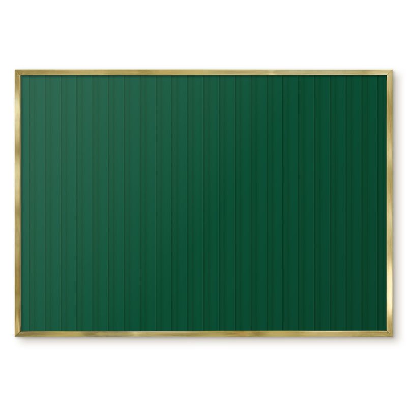 Tablica Na Magnesy Z Podróży Tulup 100x70 cm Zielone pasy - Złota rama Do biura, salonu 1 szt.