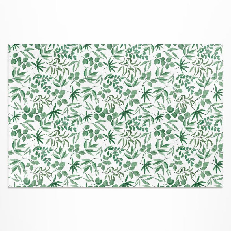 Balkonowy Dywan Winylowy UV Wallfluent 120x180 cm Akwarelowe listki w delikatnym stylu 1 szt.