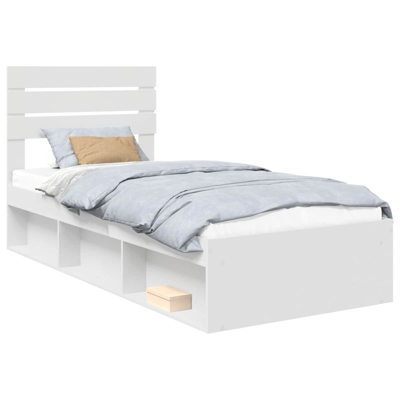 Łóżko Drewniane WaszeMeble 75x190 cm Białe WM-3411471 1 szt.