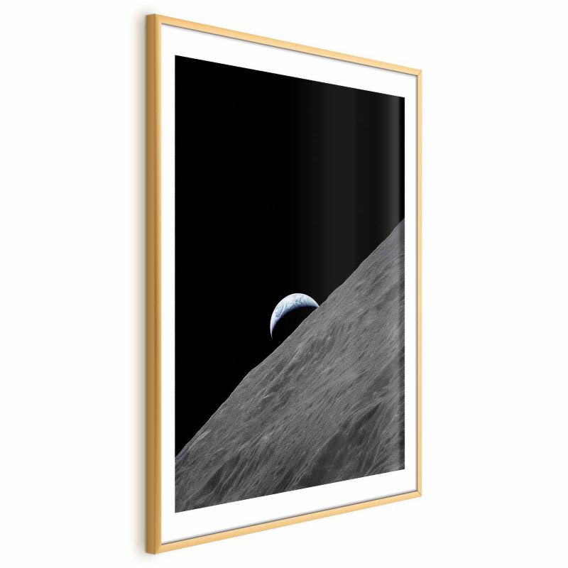 Plakat Artgeist Samotna planeta 21x30 cm z ramą złotą 1 szt