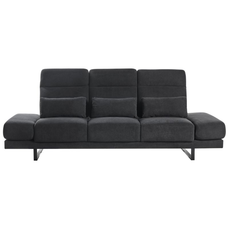 Sofa dla 3 osób Ikast Czarny 1 szt.