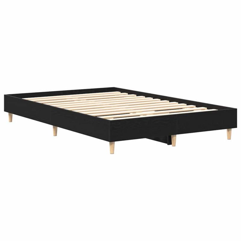 Rama łóżka WaszeMeble 135x190 cm Czarny dąb drewno WM-862856 1 szt.