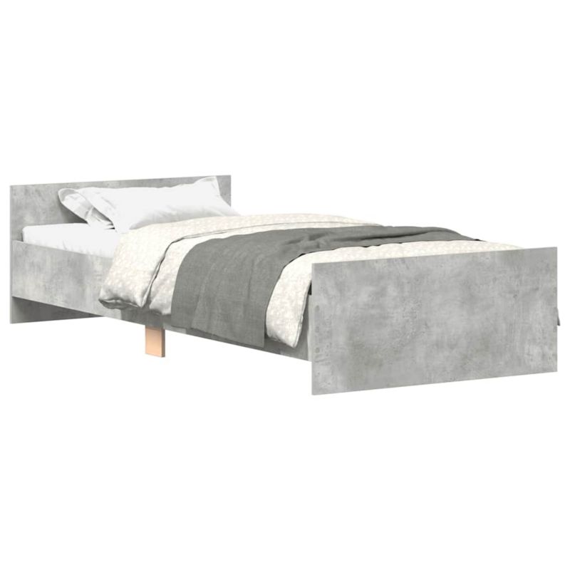 Rama łóżka WaszeMeble 90x200 cm Szarość betonu drewno WM-835928 1 szt.