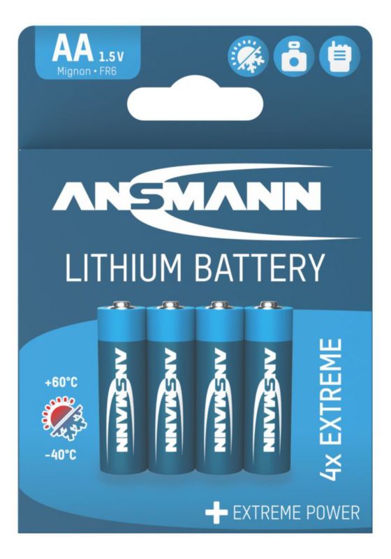 Baterie litowe ANSMANN AA/FR6 1.5V - 4 szt.