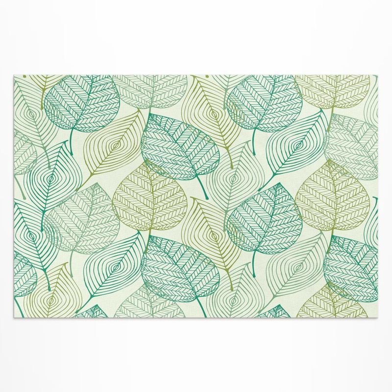 Winylowy Chodnik Zewnętrzny Wallfluent 60x90 cm Kompozycja linearnych liści natura 1 szt.