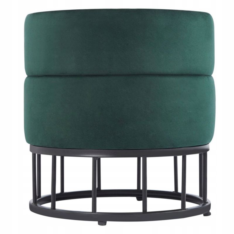 Pufa FURNITEX P3-FX (B) Welurowa ZIELONA zielony 1 szt.