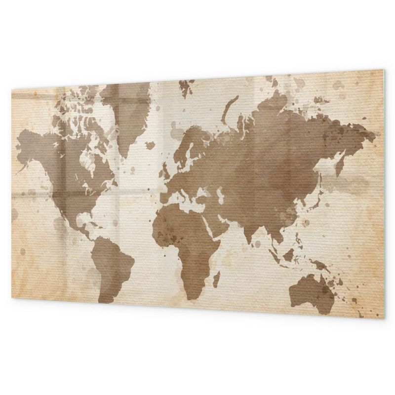 Tablica Magnetyczna Do Pisania Tulup 120x60 cm Artystyczna mapa świata Planer ścienny do kuchni Czarny marker 1 kpl