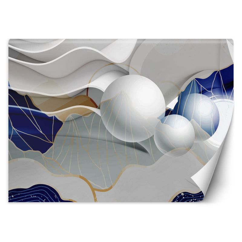 Fototapeta Feeby Abstrakcja 3D fale i kule 200x140 1 szt