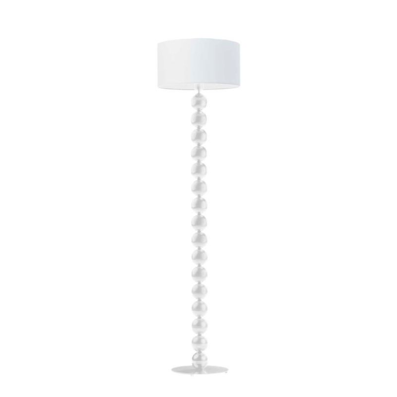 Lampa stojąca Volta Light Factory podłogowa z abażurem biały walec BUBBLE 1szt.