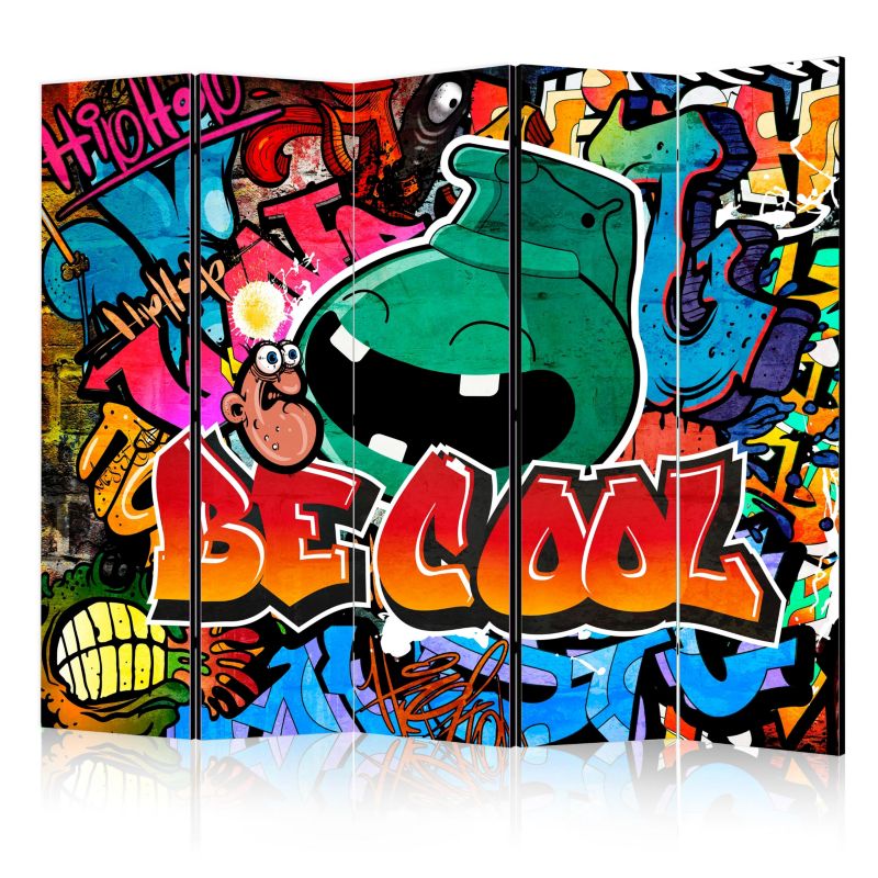 Parawan dwustronny Artgeist Street art 225x172 cm Street art 1 szt