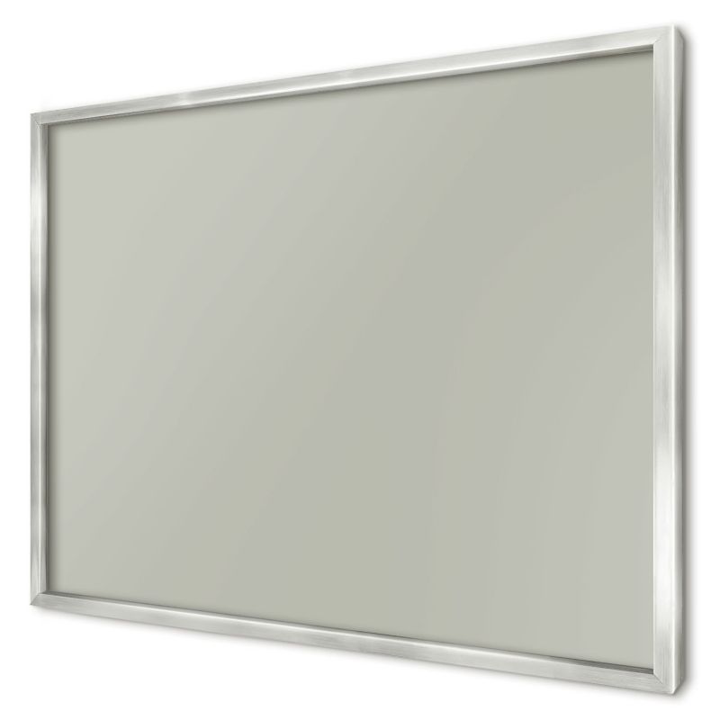 Ozdobna tablica na magnesy Wallfluent 70x50 Ciepły szary w srebrnej ramie 1szt