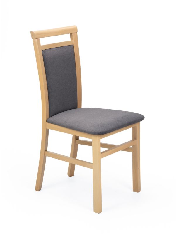 Krzesło bukowe Chairline ANGELO 3 dąb artisan tkanina Portland Black 1 szt.