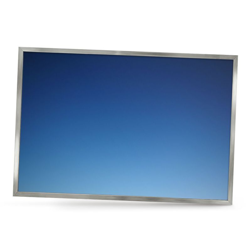 Dekoracyjna tablica magnetyczna ArtPrintCave 60x40 Niebieskie gradienty w srebrnej ramie 1szt