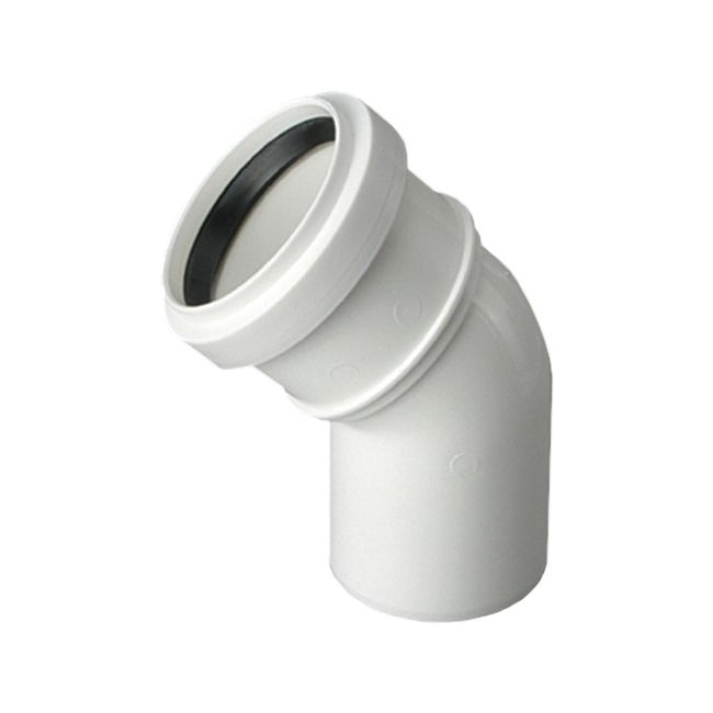 Kolano bose Pipelife 87° 40 mm białe