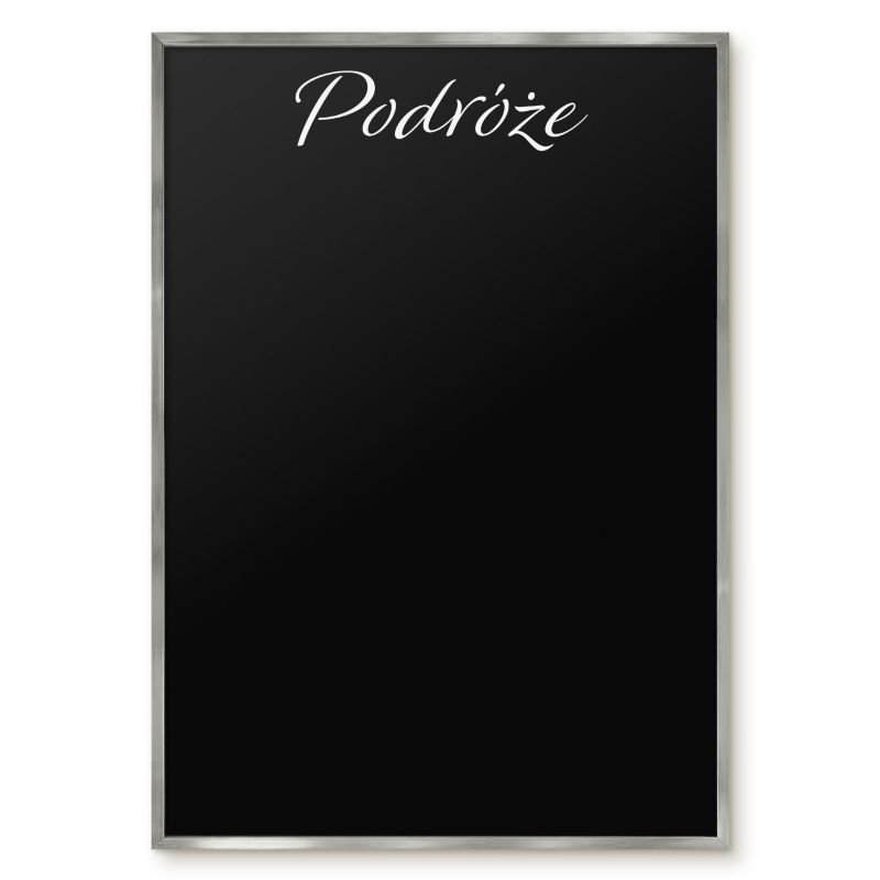 Tablica Magnetyczna Do Biura Tulup 70x100 cm Podróże 9 - Srebrna rama Do salonu, sypialni 1 szt.
