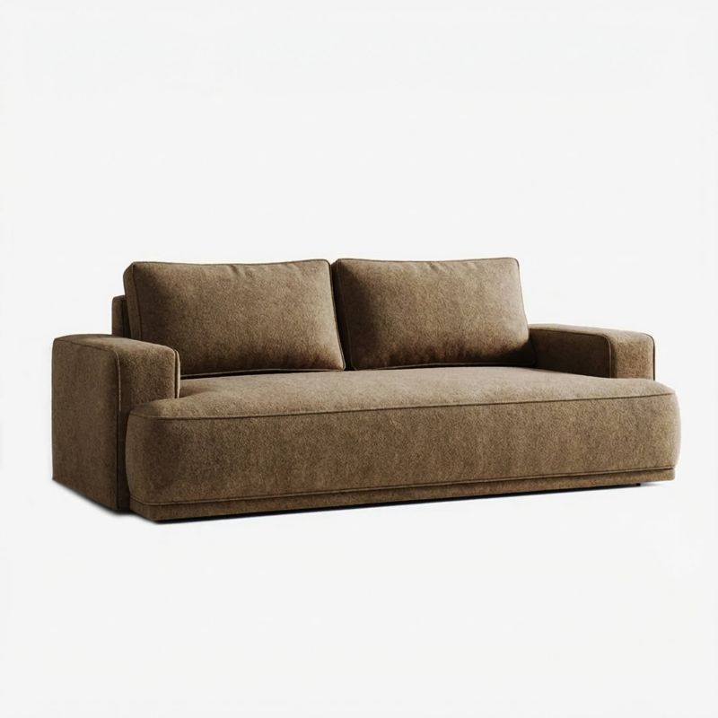 Sofa Mebel Elite Rozkładana Kanapa z Funkcją Spania Dwuosobowa Do Salon Brązowa CAMELIA 1 szt.