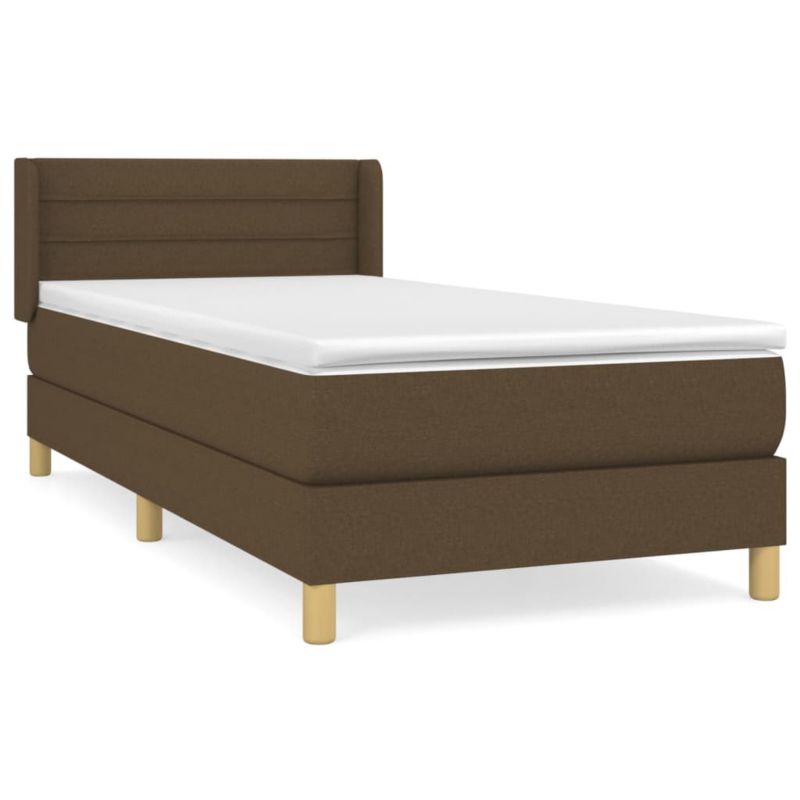 Łóżko z materacem tapicerowane WaszeMeble 80x200 cm brąz WM-3130308 1 szt.