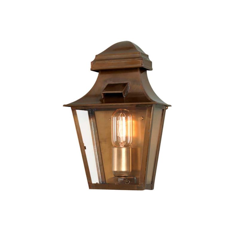 Kinkiet ścienny zewnętrzny Elstead St Pauls postarzany mosiądz 1 x E27 x IP44 wym: 32 x 20,5 x 11,5 cm - 1 szt.