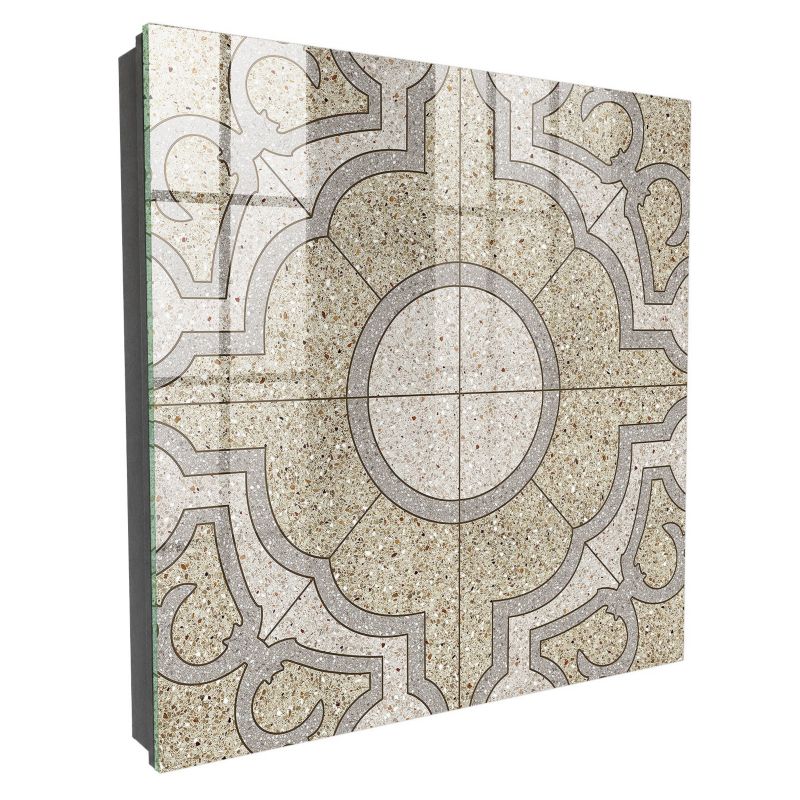 Wieszak Na Klucze Zamykany Tulup 30x30 cm Elegancka mozaika - Czarna - Otwierana na prawo 1 szt.