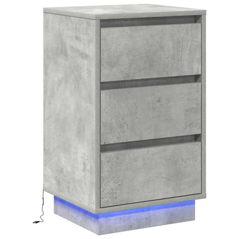 Szafka nocna WaszeMeble betonowy szary WM-869629 1 szt.