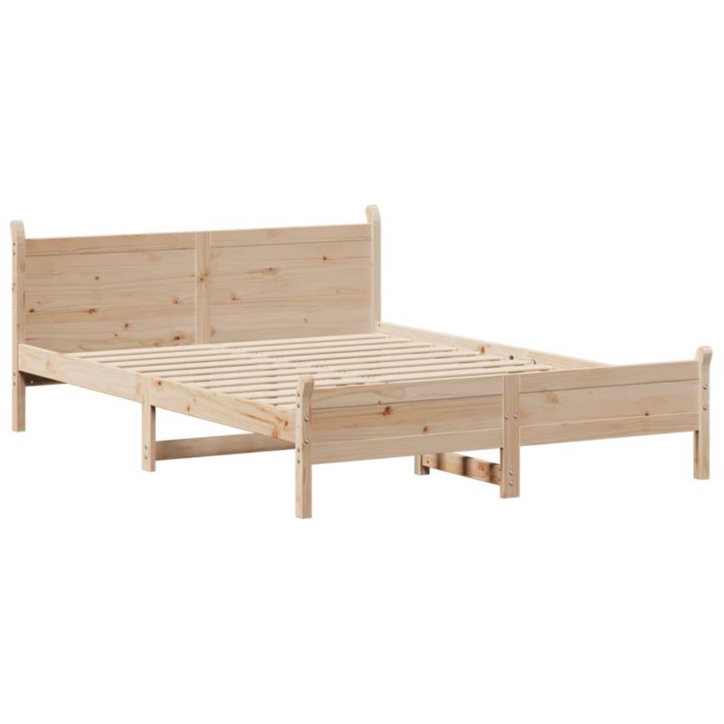 Łóżko drewniane WaszeMeble 120x200 cm brązowe WM-855594 1 szt.