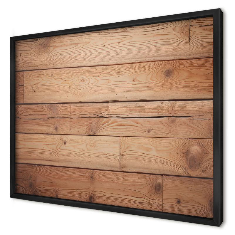 Ozdobna tablica magnetyczna Wallfluent 70x50 Drewniane deski w czarnej ramie 1szt