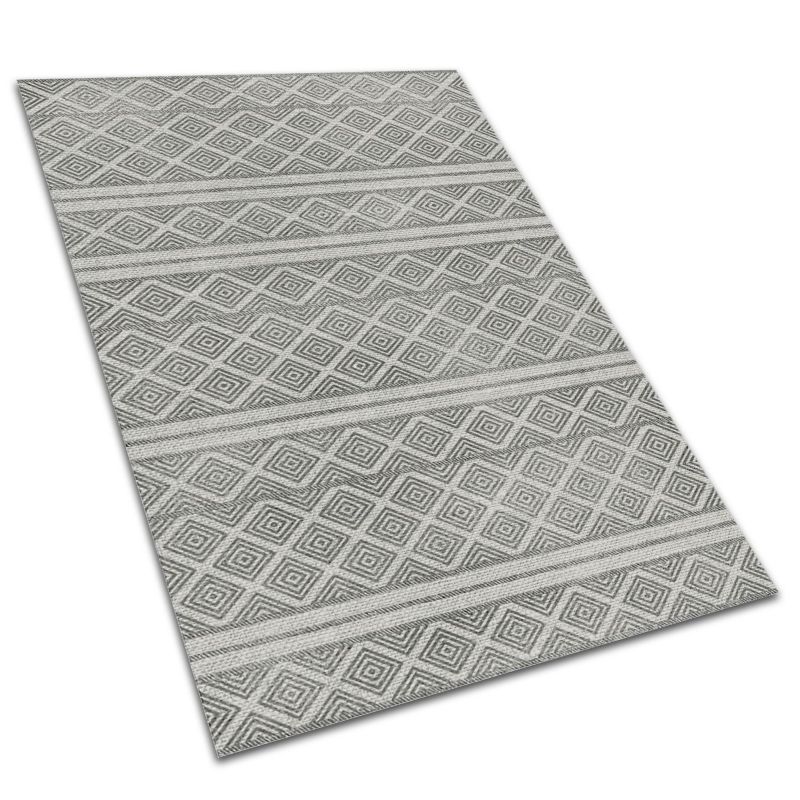 Dywan Zewnętrzny Tulup 150x225 cm Wodoodporny, Lekki Geometryczny wzór romby 1 szt.